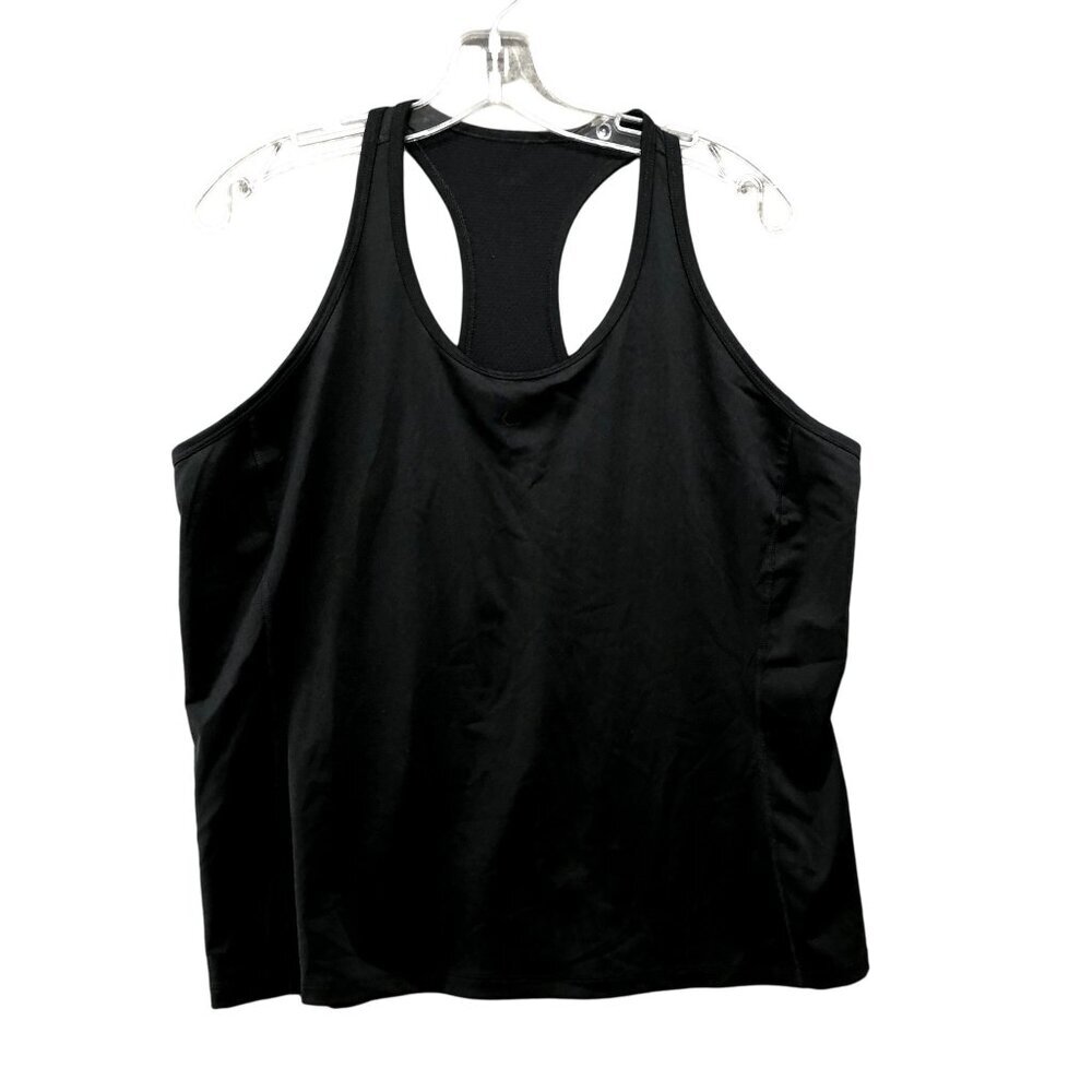 Lauren Ralph Lauren L-RL Active Tank Top Womens XL Black Running Gym Yoga
